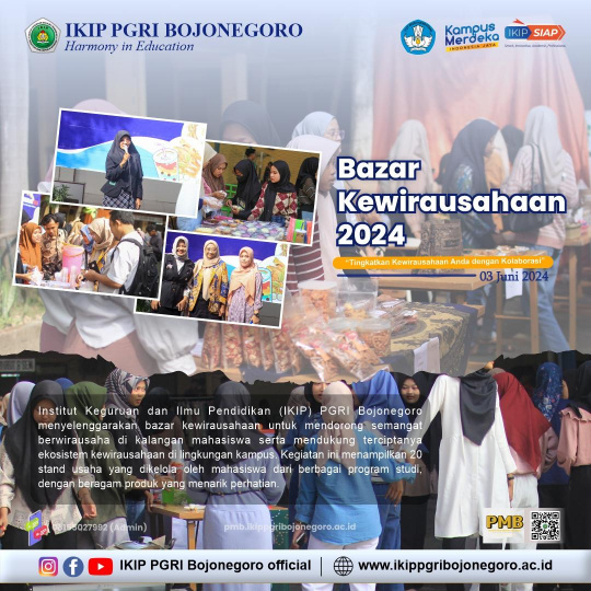 Gelar Bazar Kewirausahaan Mahasiswa, IKIP PGRI Bojonegoro Dorong Semangat Mahasiswa dalam&nbsp;Berwirausaha