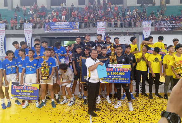 Putra BOMA Bojonegoro Jadi Kampiun di Kejurprov Jatim Bola Voli&nbsp;U-17