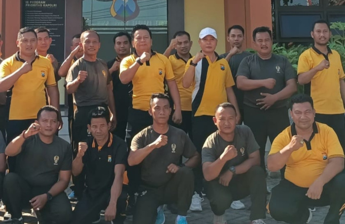 Polsek Temayang Gelar Jum’at Sehat&nbsp;Bersama