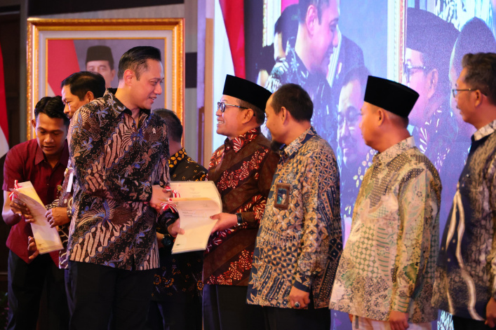 Menteri AHY Resmikan Implementasi Sertipikat Tanah Elektronik di Provinsi Jawa Tengah Untuk Cegah Potensi Kejahatan&nbsp;Pertanahan