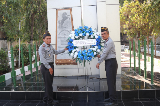 Peringati Hari Pengayoman ke-79, Lapas Bojonegoro Gelar Upacara Tabur Bunga di TMP Kab.&nbsp;Bojonegoro