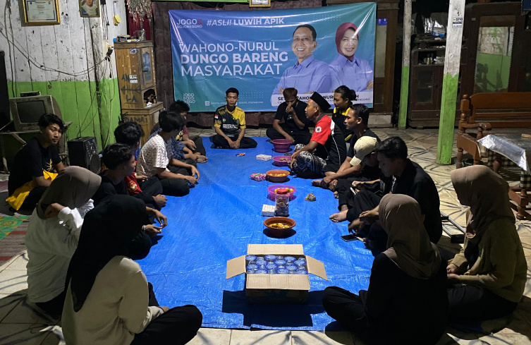 Untuk Kemenangan Wahono – Nurul, Relawan Pendekar Malowopati Bersama Pemuda Wadang Gelar Dungo&nbsp;Bareng